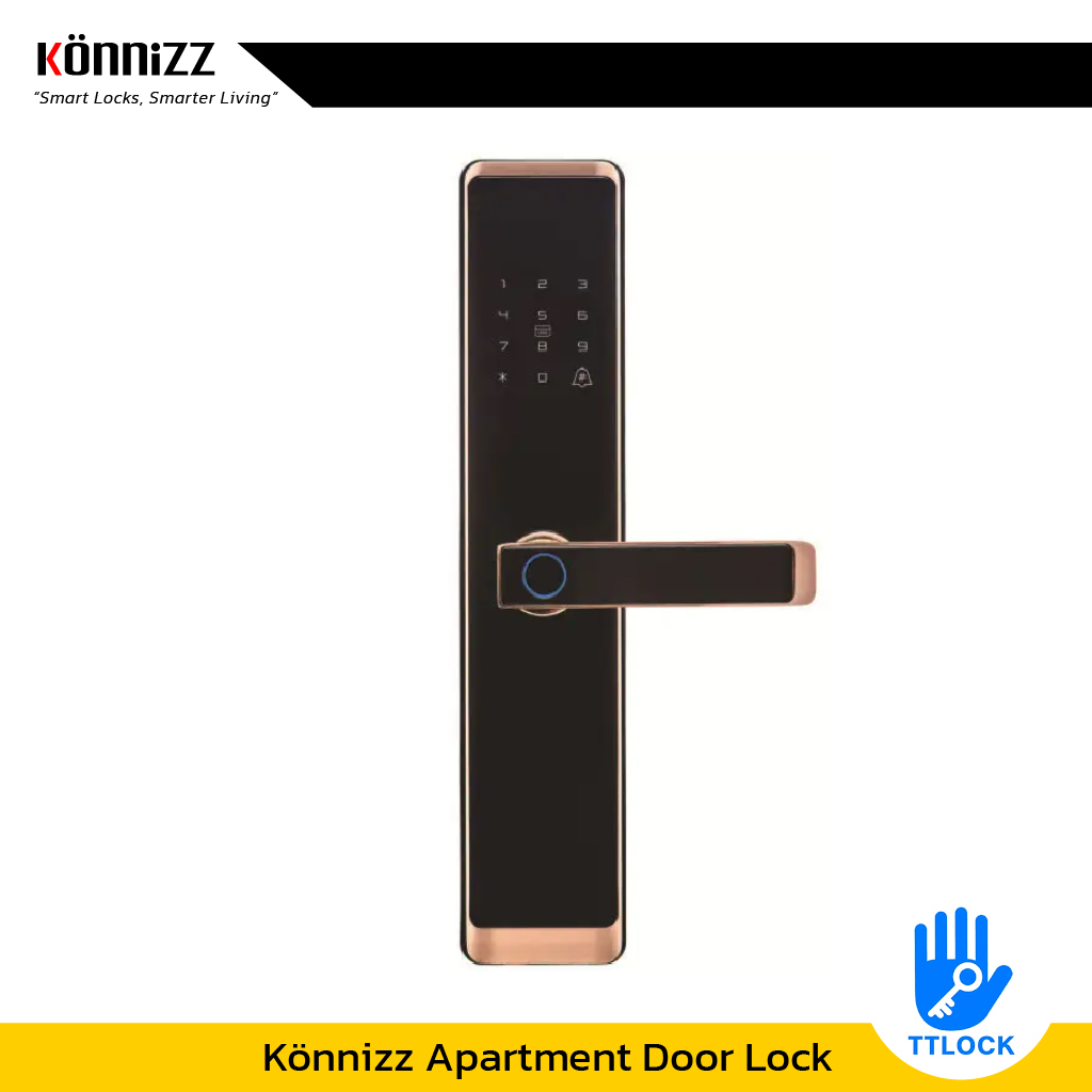 Konnizz เคินนิซ ระบบล็อกประตูอัจฉริยะ Smart Digital Door Lock สำหรับอพาร์ตเม้น