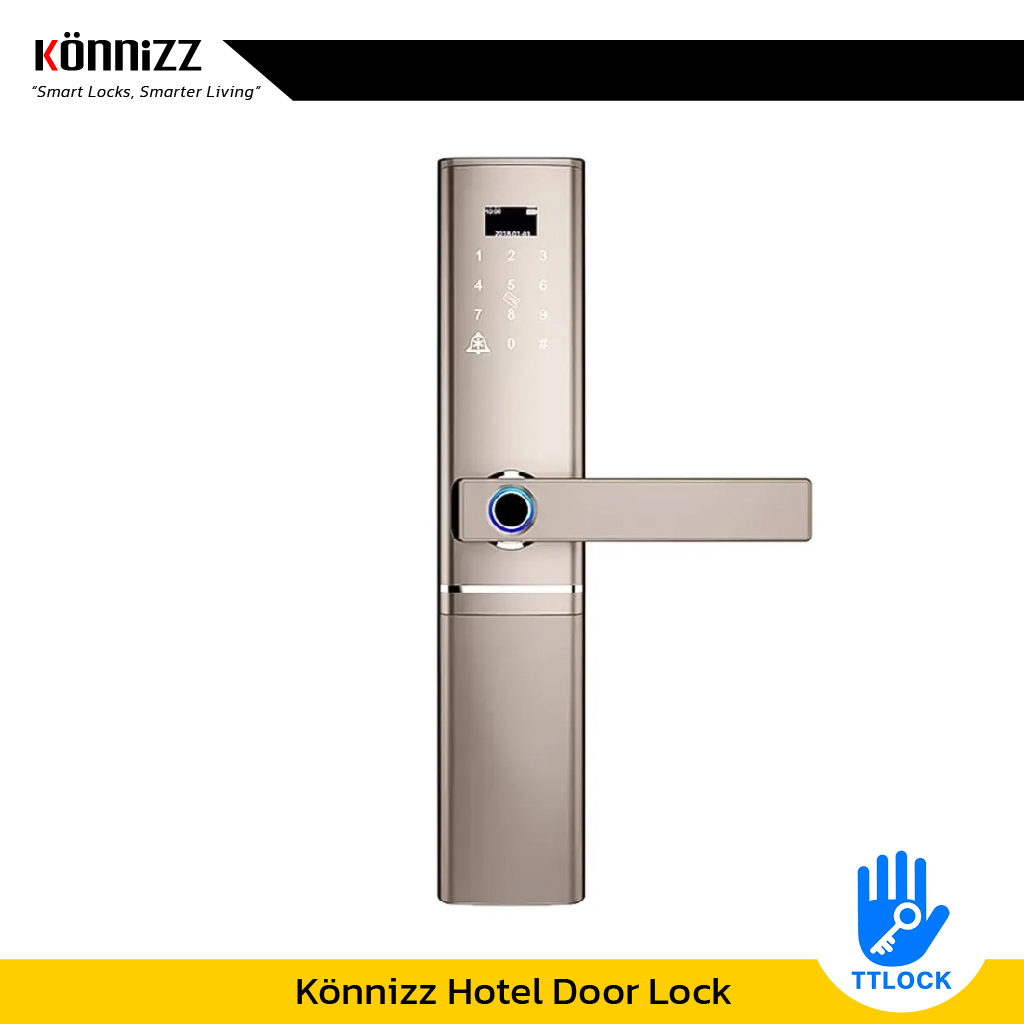 Konnizz เคินนิซ ระบบล็อกประตูอัจฉริยะ Smart Digital Door Lock สำหรับโรงแรม