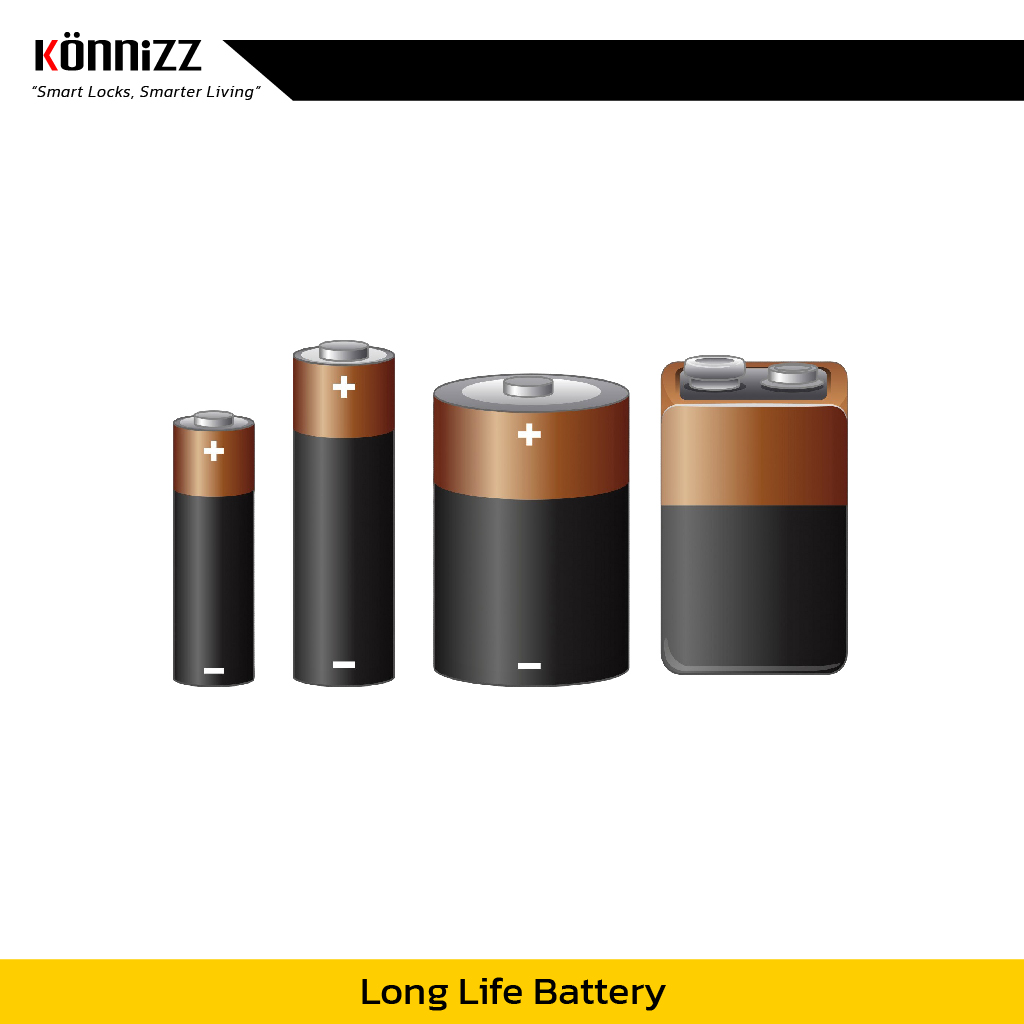 Konnizz เคินนิซ แบตเตอรี่สำหรับล็อคประตูดิจิตอลโดยเฉพาะ