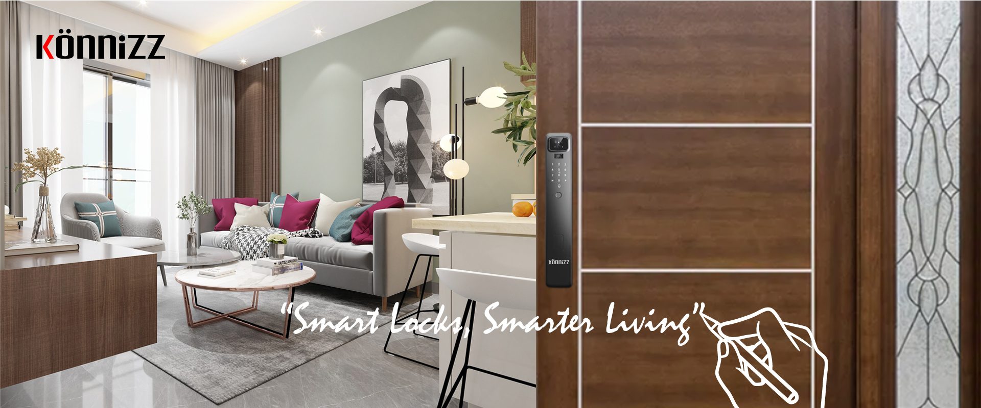 Konnizz เคินนิซ Smart Digital Door Lock ล็อกประตูดิจิตอล